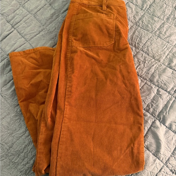 Frame Denim Pants - Frame Burnt Orange Corduroy Pants Women’s 29